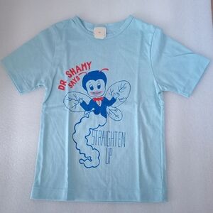 Vintage Kids Blue & Red Graphic T-Shirt Unisex Size 2T